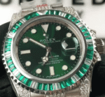 Rolex Submariner Hulk 116610LV Diamond Green Dial Iced Out Replica - 图片 2