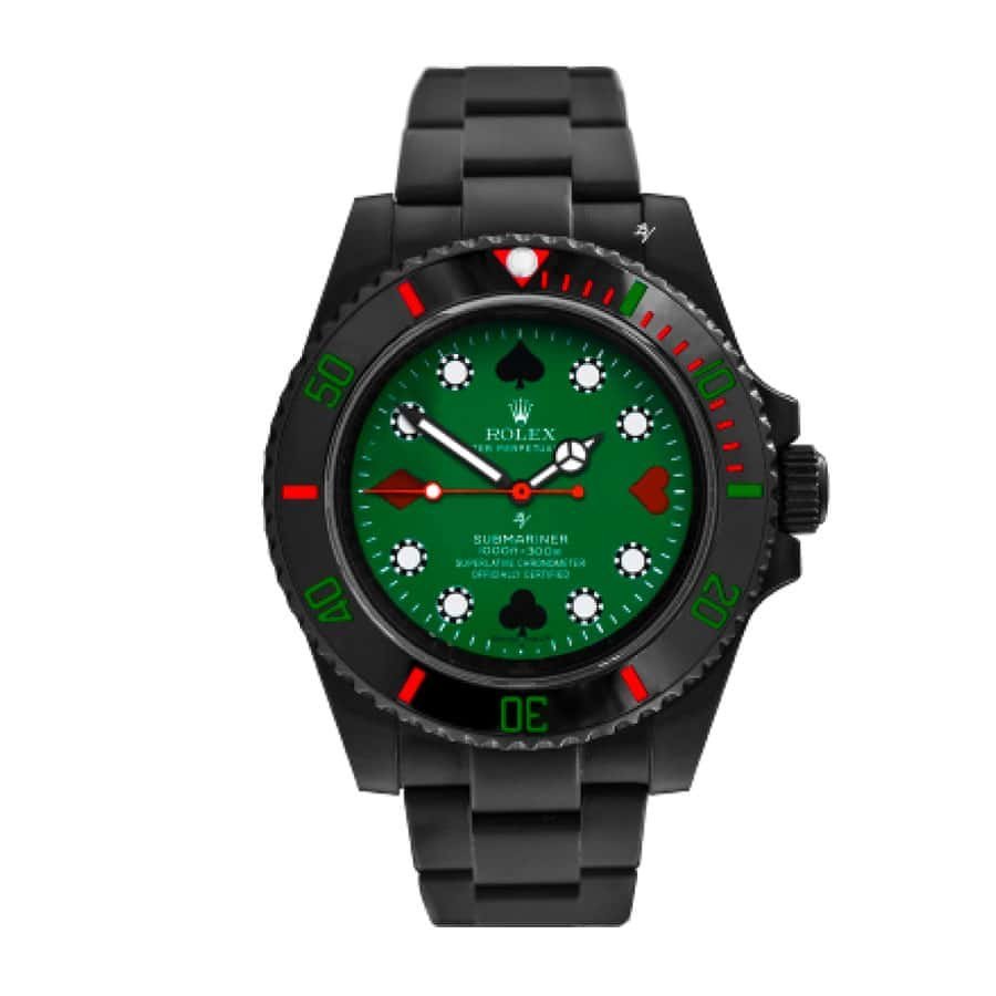 rolex-black-venom-submariner-poker-green-dial-114060-replica.jpg Rolex Blaken Submariner Poker Green Dial 114060 Replica - 图片 1