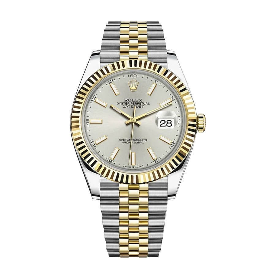 rolex-datejust-126333-yellow-gold-steel-silver-dial-jubilee-replica-1.jpg Datejust Watch Replica - 图片 1