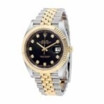 Rolex Datejust 12633BKDJ Steel Gold Automatic Black And Diamond Dial Jubilee Replica - 图片 2