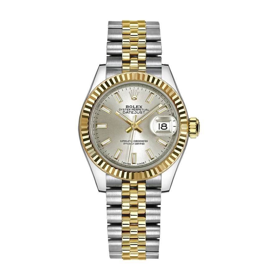 rolex-datejust-28mm-279173-steel-yellow-gold-automatic-silver-dial.jpg Rolex Datejust 279173-0019 Replica - 图片 1