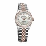 Rolex Datejust 279381RBR Everose Gold Sundust With Diamond Dial Replica - 图片 2