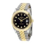 Rolex Datejust Black Diamond Dial Steel Yellow Gold 126303BKDJ Jubilee Replica - 图片 2