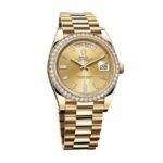 Rolex Day-Date 228348RBR KW Yellow Gold & Diamonds Champagne Dial Replica - 图片 2