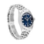 Rolex Day-Date 128239 Blue Dial With Diamond Replica - 图片 2