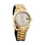 Rolex Day-Date II Collection Gold Silver White Dial 218238 Replica - 图片 2