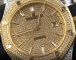 Audemars Piguet Royal Oak Iced Out Yellow Gold Replica - 图片 3