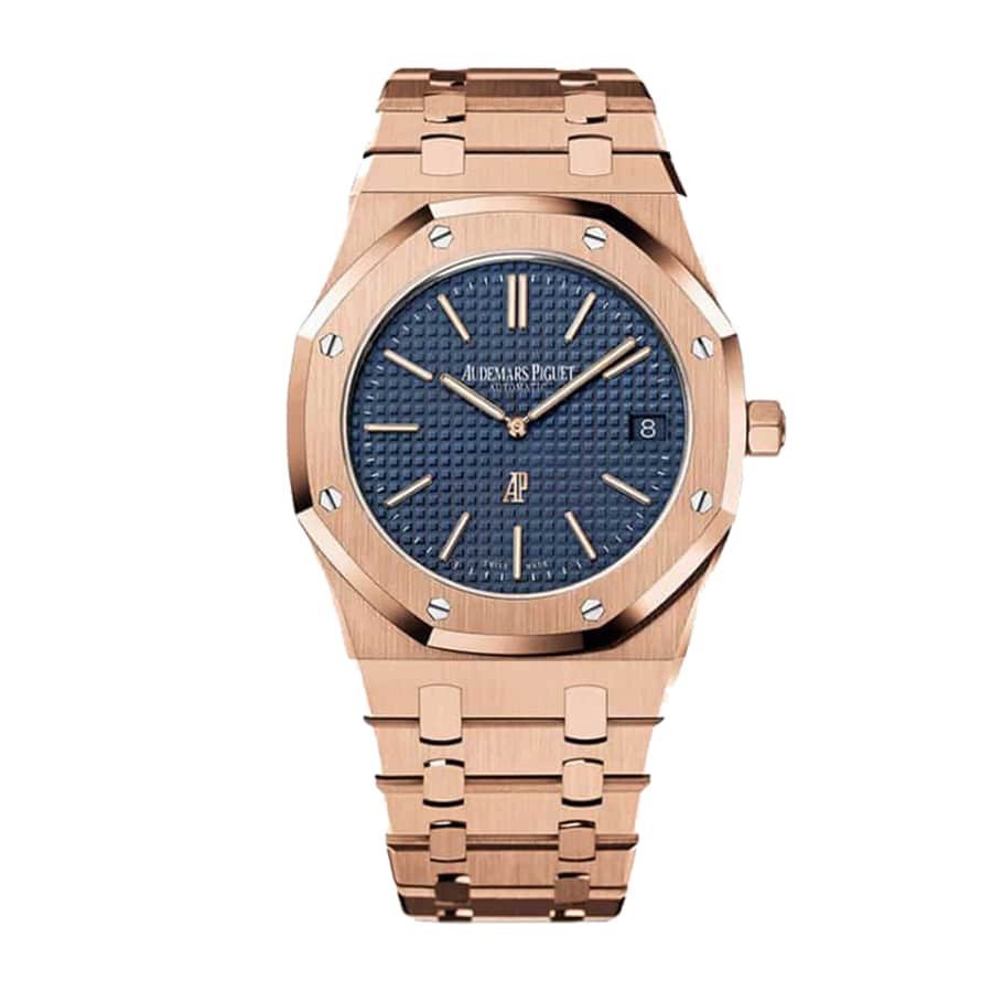 audemars-piguet-royal-oak-pink-gold-blue-dial-replica-1.jpg Audemars Piguet Royal Oak 15400OR.OO.1220OR.03 Replica - 图片 1